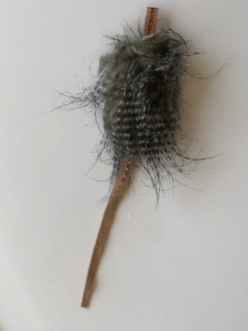 faux fur mouse with felt tail