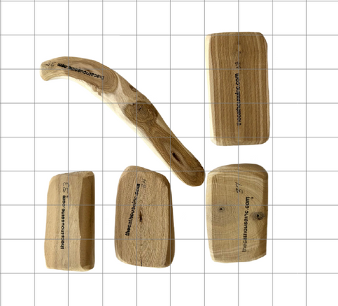 honeysuckle wood chunks of all different shapes and sizes within the 32-39 range