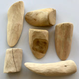 honeysuckle wood chunks of all different shapes and sizes within the 32-39 range, seen here on the flip side