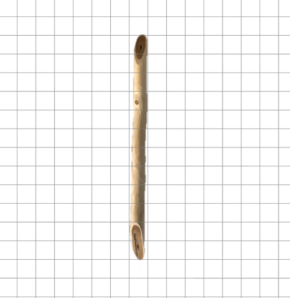 A single stick of Honeysuckle wood, pieces range in shape, size and weight in the 60 range, seen here against a 1" grid for reference