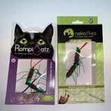 neko flies is now called Rompicatz - products remain virtually identical – cattipede in each of the different packaging, side by each